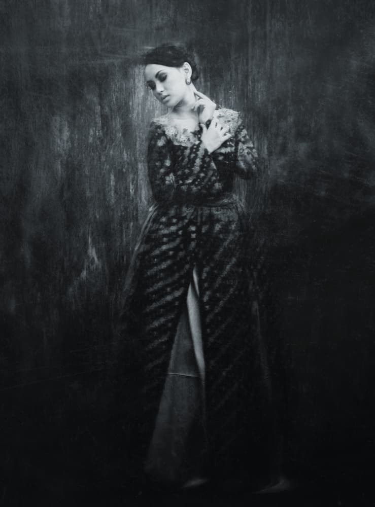 Pensive Elegant Woman by Kahar Lagaa — canvas wall art