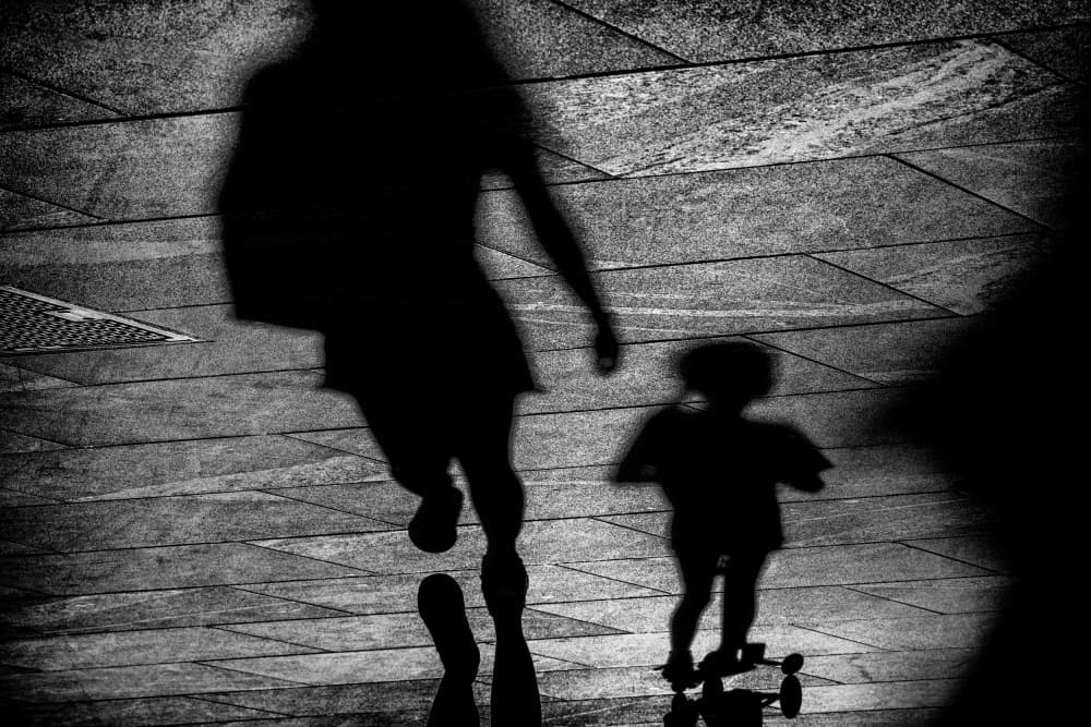 Urban Walking Shadows by Aleš Klabus — canvas wall art