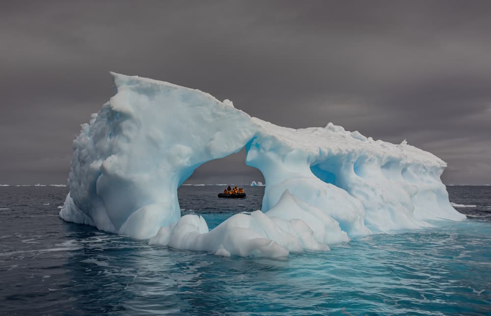 Iceberg Archway Adventure by Ning Lin — canvas wall art