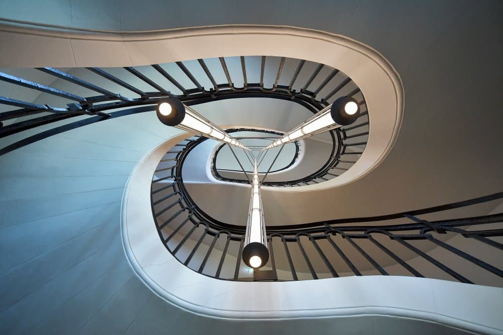 Elegant Spiral Ascent by Renate Reichert — canvas wall art