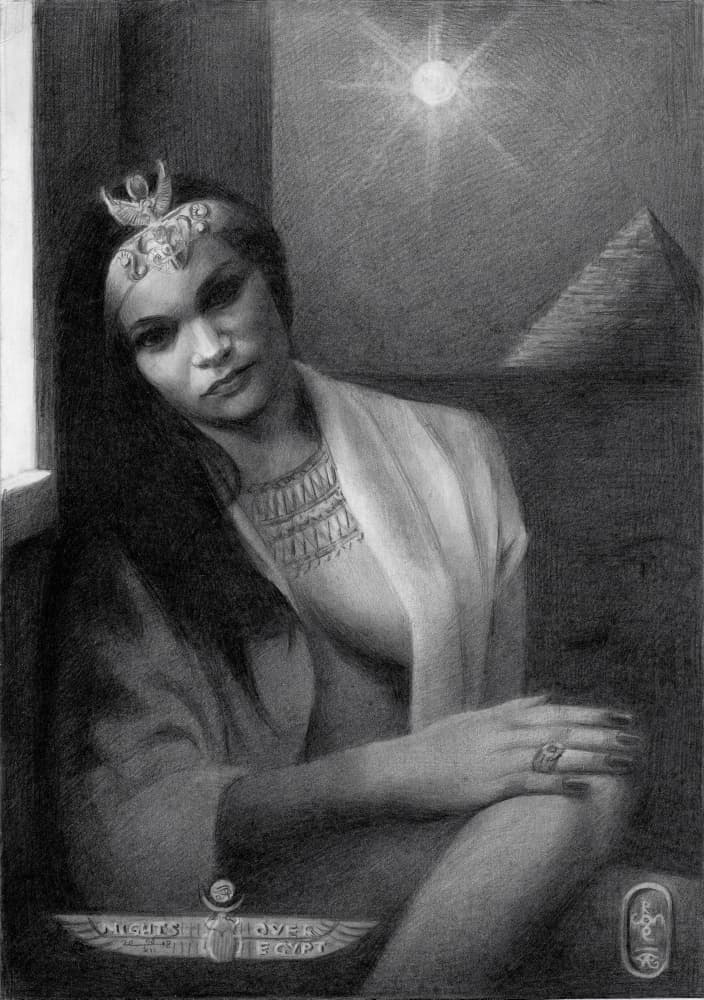 Egyptian Queen's Gaze by Corné Akkers — canvas wall art