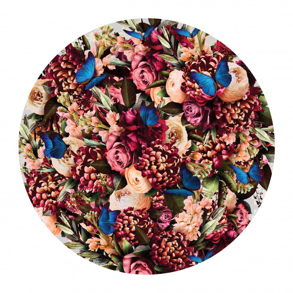 Deep Floral Butterflies by Sue Skellern — canvas wall art