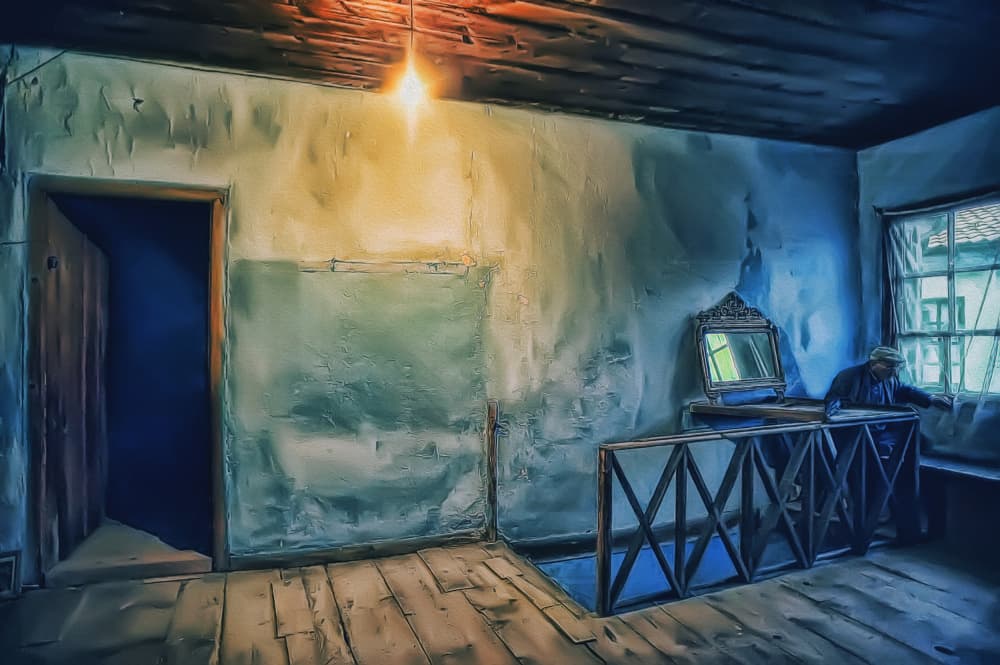 Rustic Interior Glow by nebula — canvas wall art