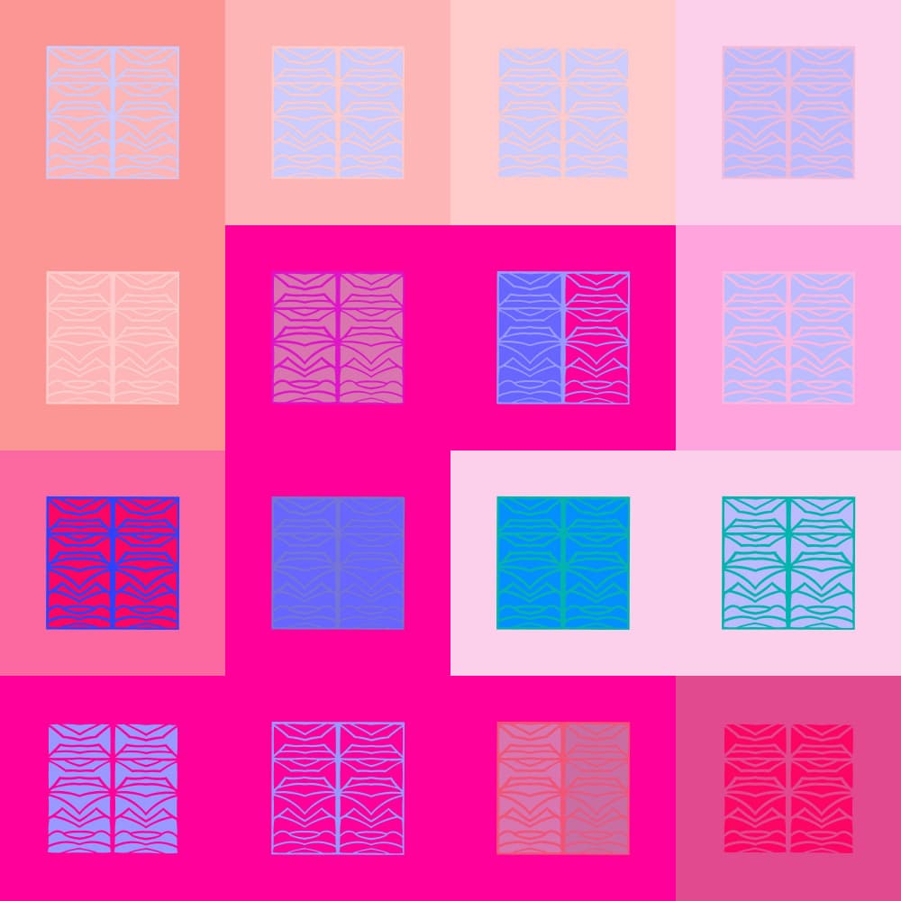 Vibrant Geometric Blocks by Vivian Kim — canvas wall art