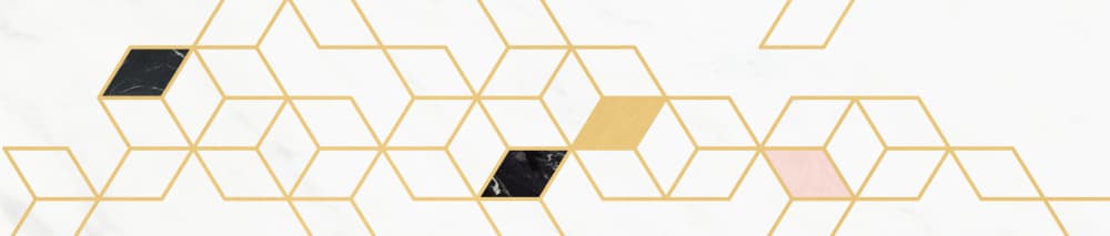Golden Cubes Marble Pattern by Florent Bodart — canvas wall art