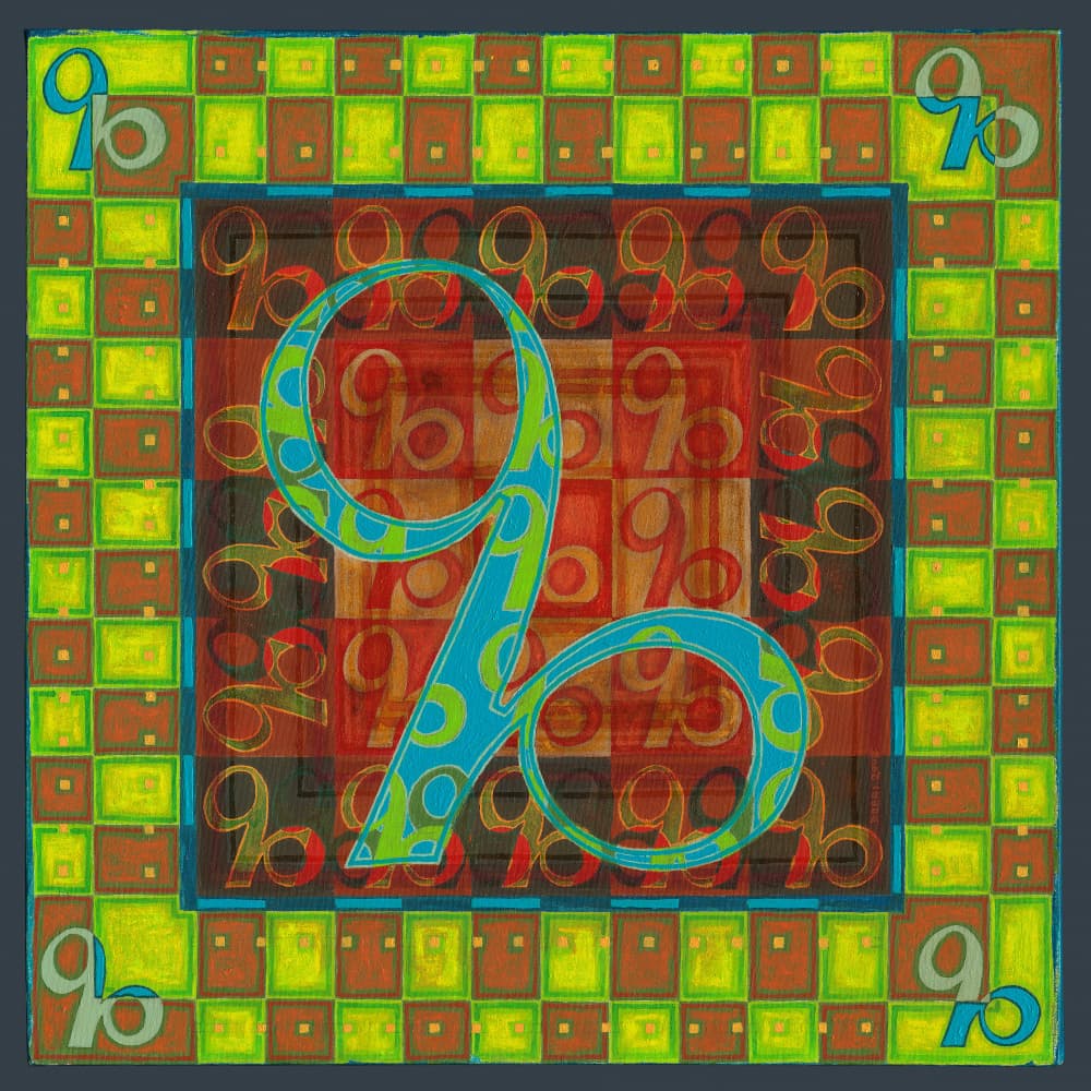 Vibrant Percent Sign by Dobri Gjurkov — canvas wall art
