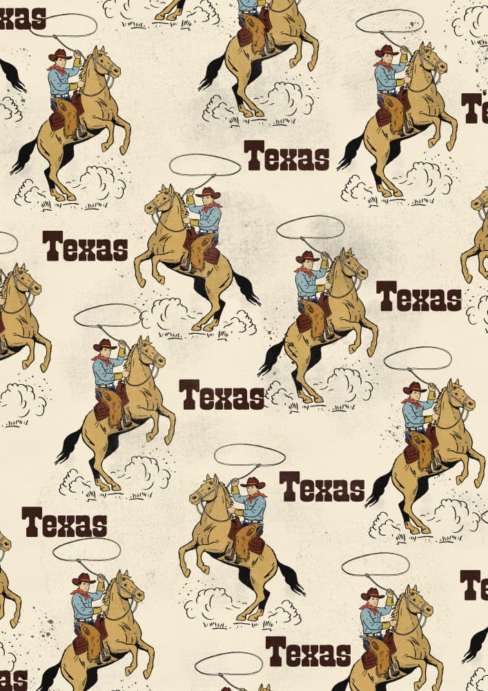 Texas Wild West Riders by Nicholas — canvas wall art