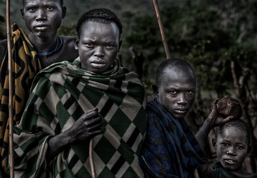 African Tribal Gaze by Joxe Inazio Kuesta Garmendia — canvas wall art