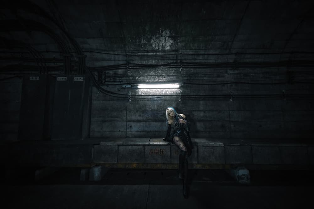 Mysterious Industrial Woman by KOIKI — canvas wall art