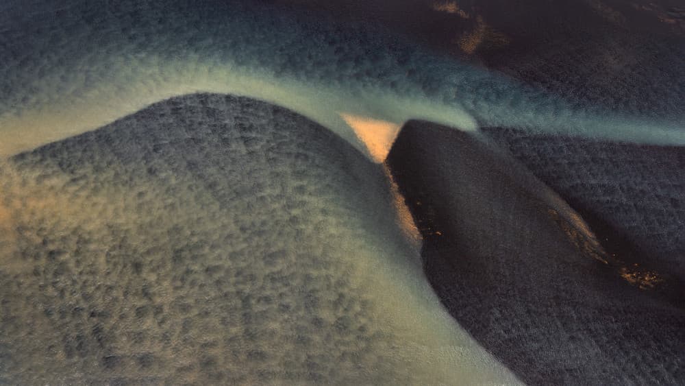 Golden River Delta by John Fan — canvas wall art