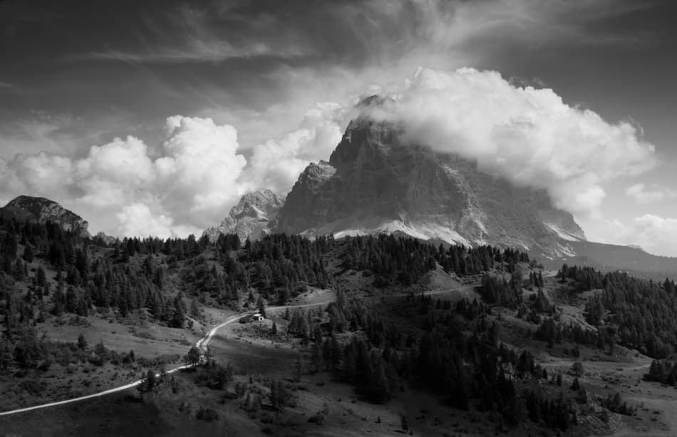Cloudy Mountain Road by Peter Svoboda MQEP — canvas wall art