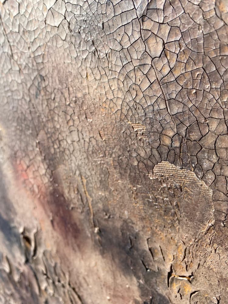 Aged Peeling Surface by Gabriela Aleksandra Szuba — canvas wall art