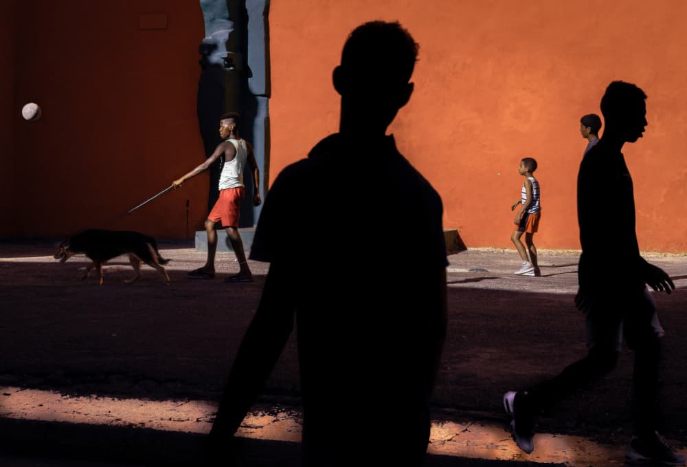 Vibrant Street Play by Andy Bauer — canvas wall art