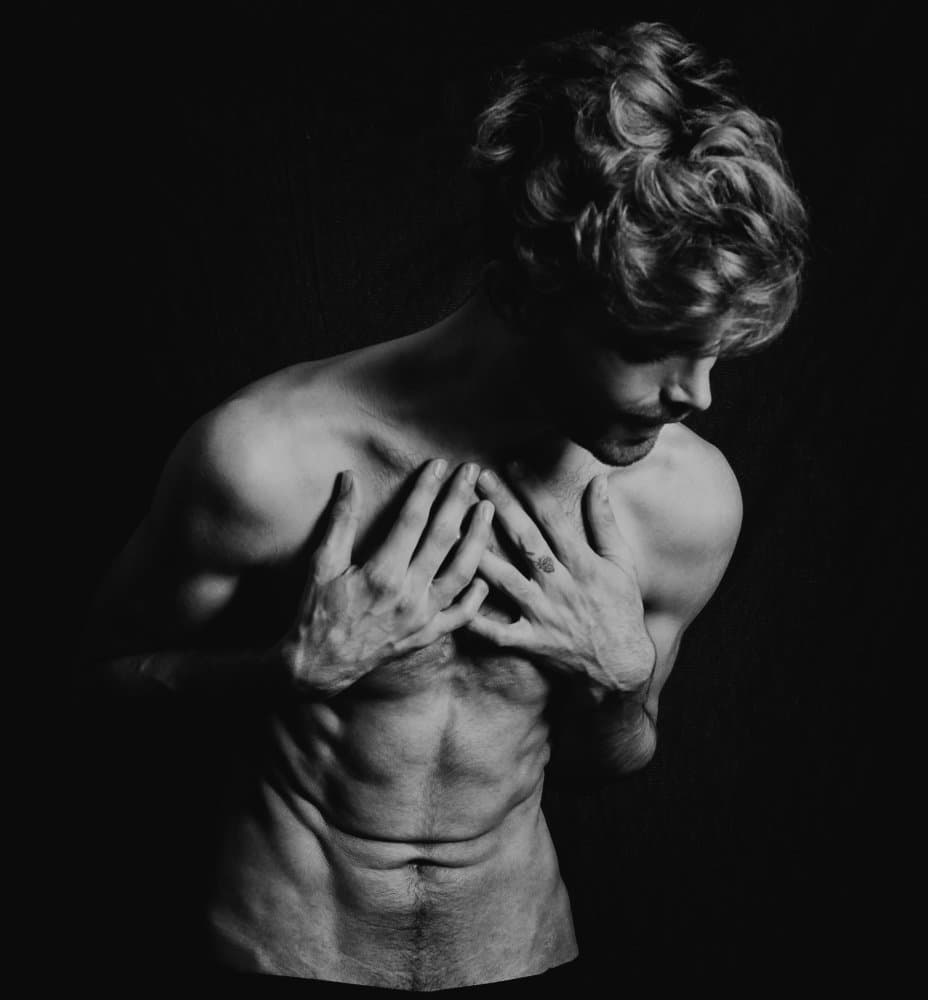 Emotional Male Form by Babak Haghi — canvas wall art