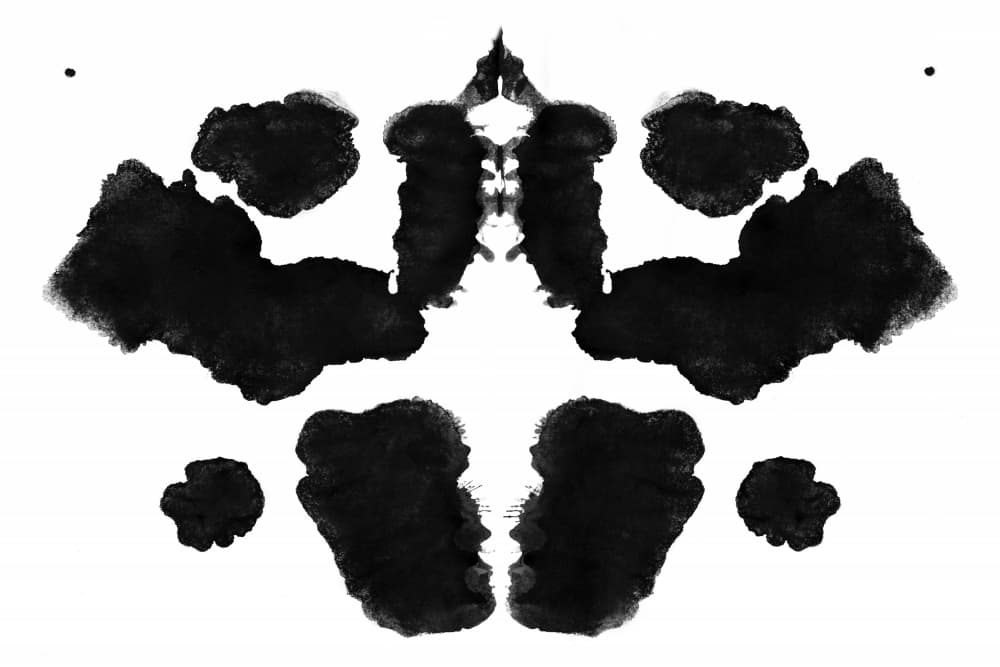Thought Provoking Inkblot by amini54 — canvas wall art