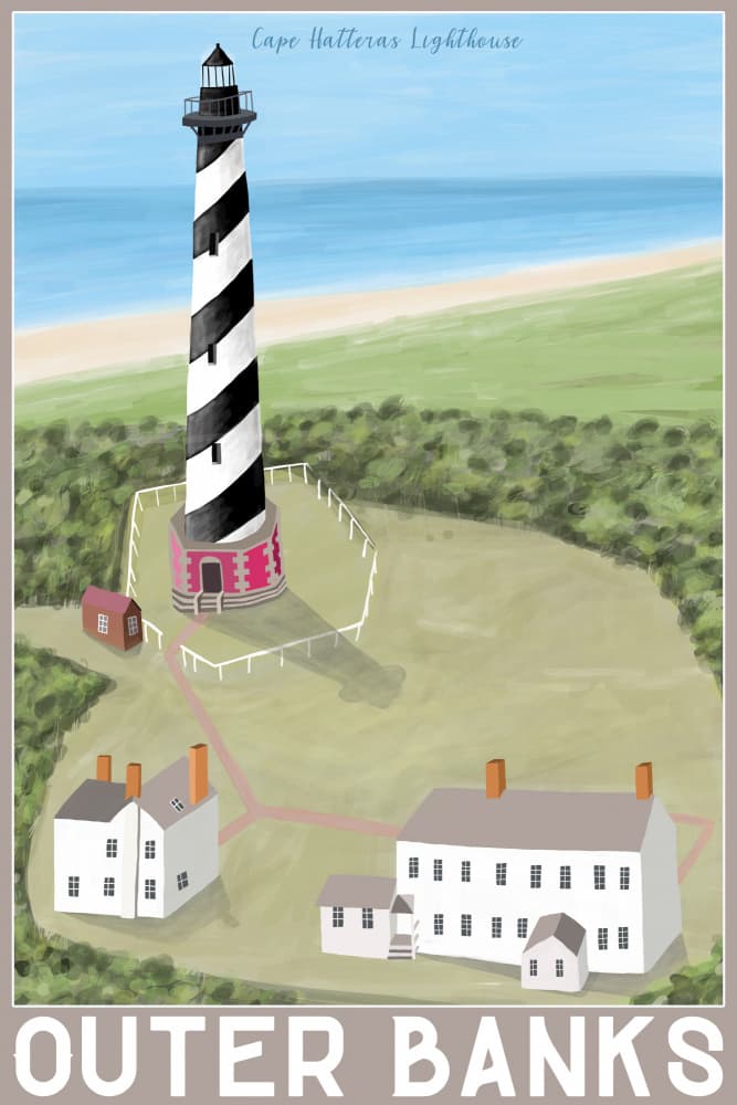 Cape Hatteras Lighthouse by Carla Daly — canvas wall art