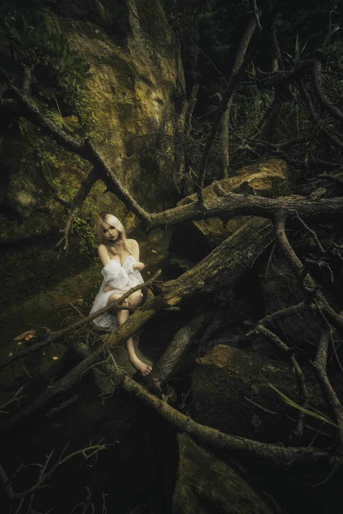 Ethereal Forest Woman by KOIKI — canvas wall art