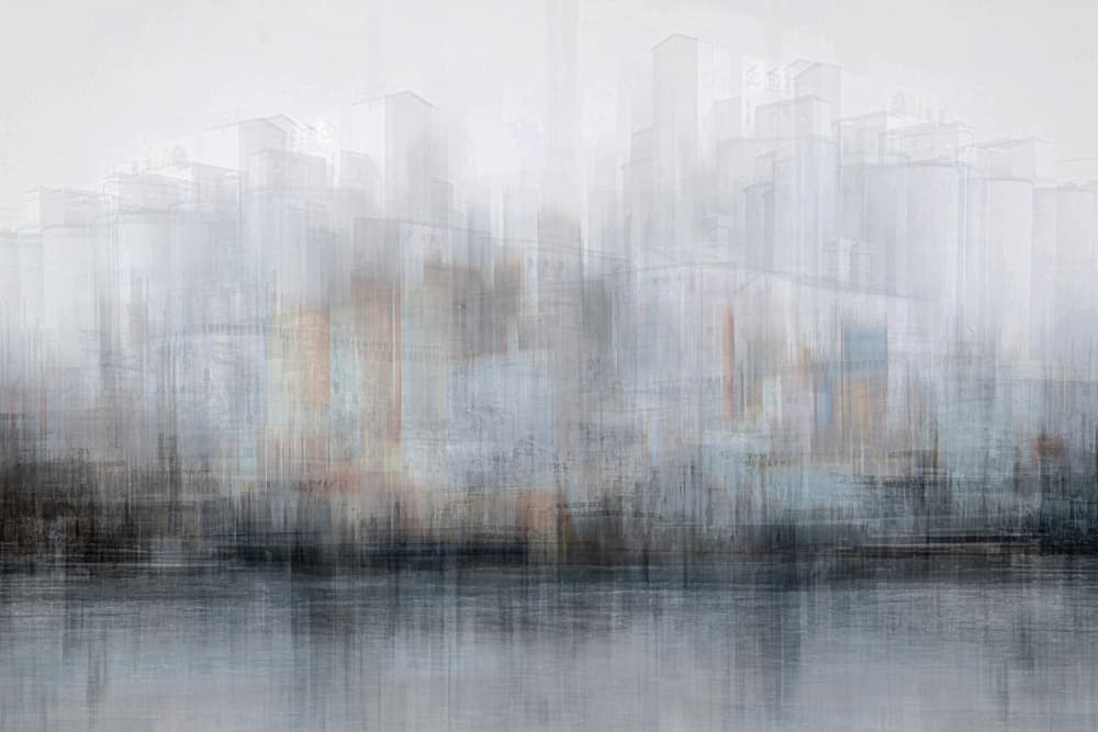 Blurred City Reflections by Christina Sillen — canvas wall art