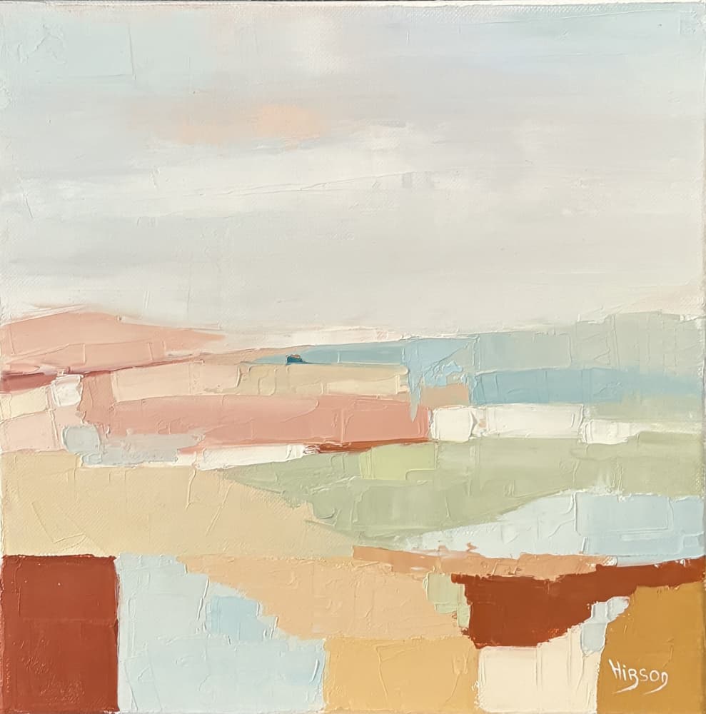 Serene Earthy Landscape by sandrine — canvas wall art