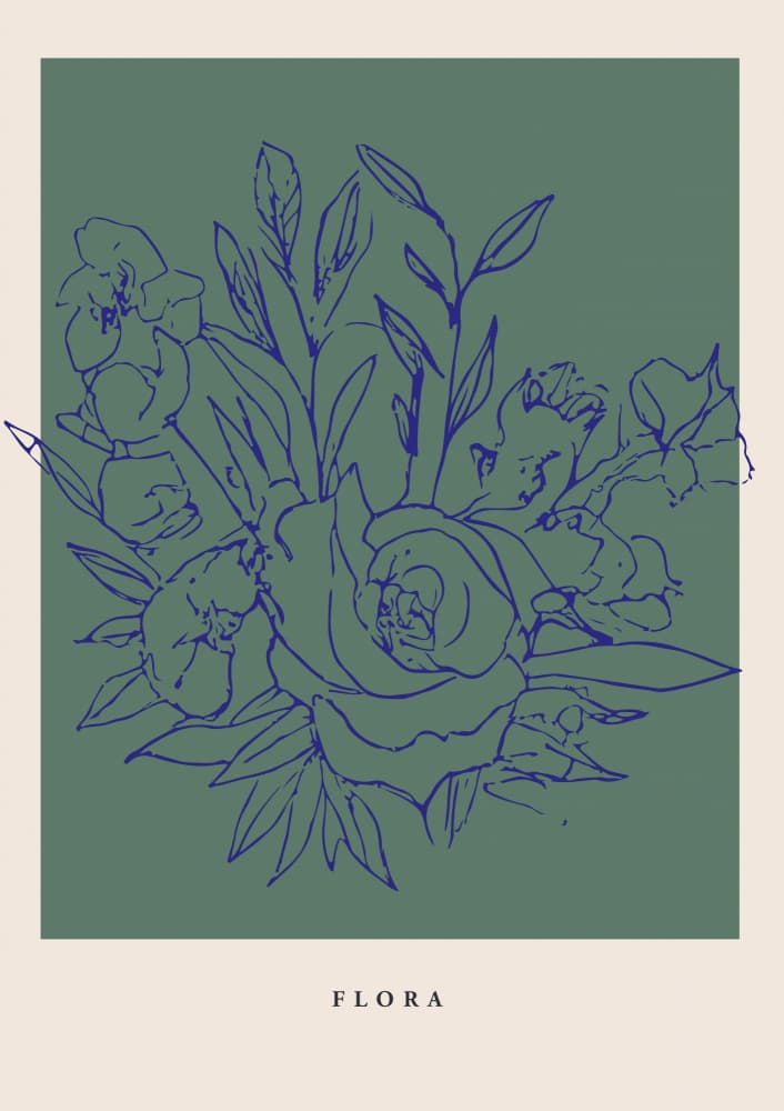 Floralineno07 by Treechild — canvas wall art