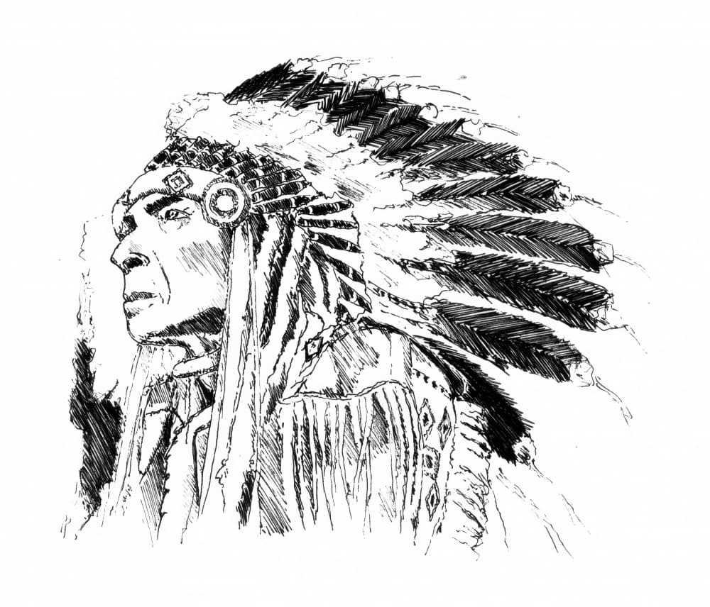 Native American Chief Portrait by Kulik — canvas wall art
