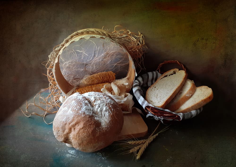 Rustic Bread Harvest by Emine Basa — canvas wall art