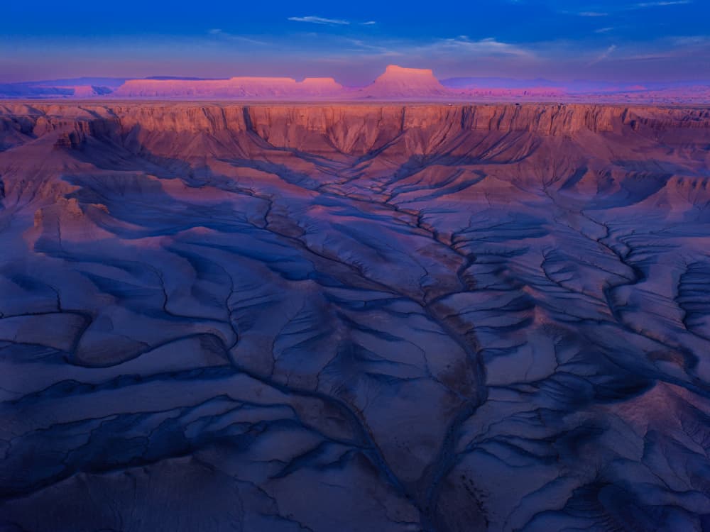 Desert Canyon Twilight by Chao Feng 天馬 — canvas wall art