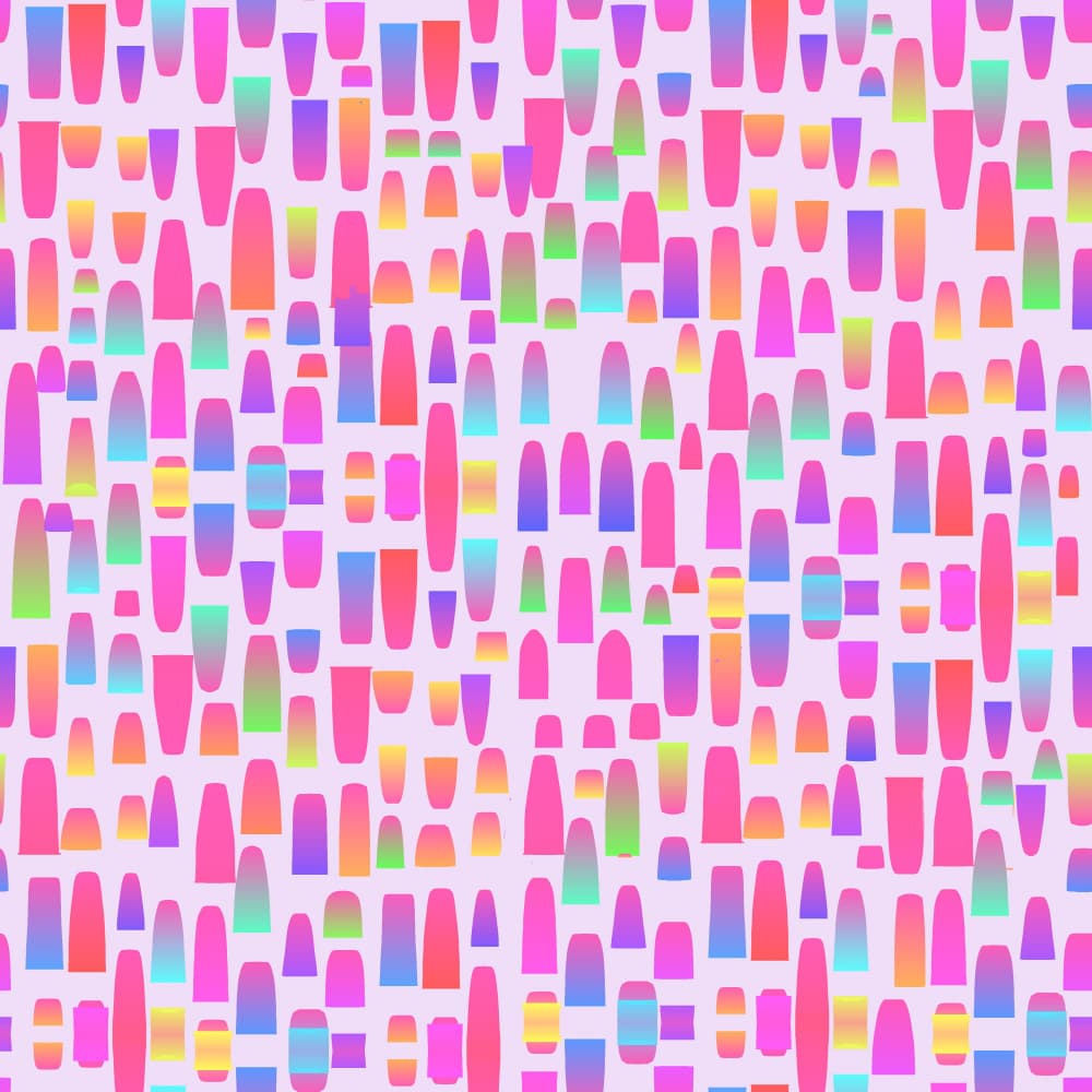Vibrant Abstract Shapes by Josie George — canvas wall art