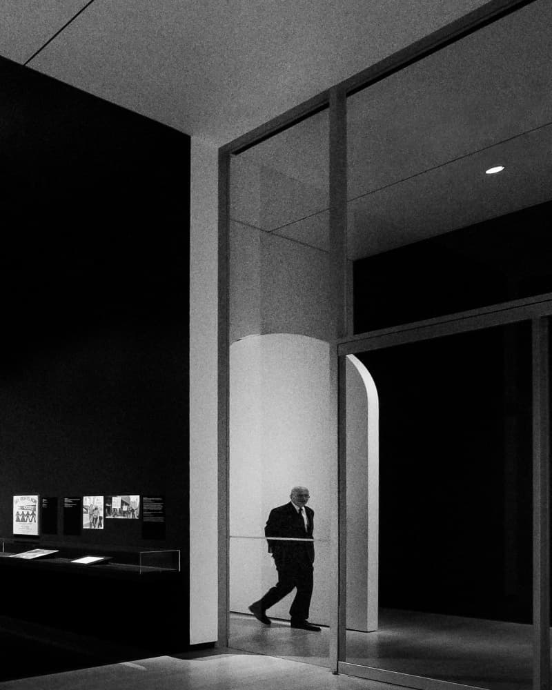 Elegant Gallery Stroll by Michiko Ôtomo — canvas wall art