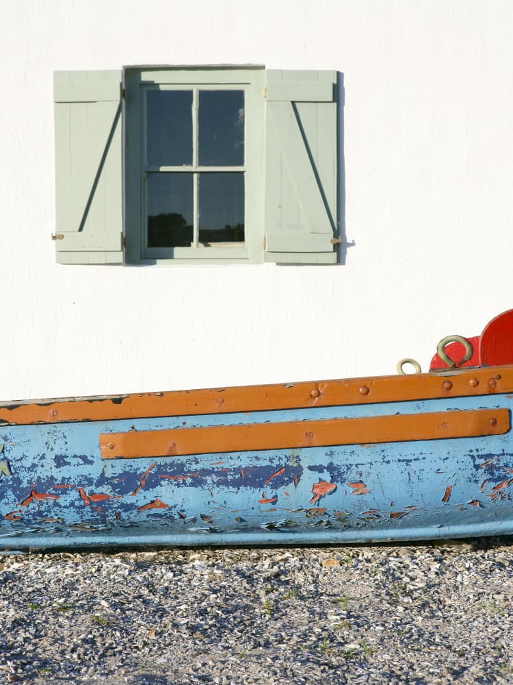 Pastel Hued Window With Shutters by Shot by Clint — canvas wall art