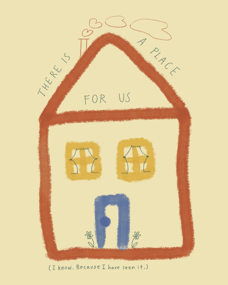 A Place For Us by Marina Alaburic — canvas wall art