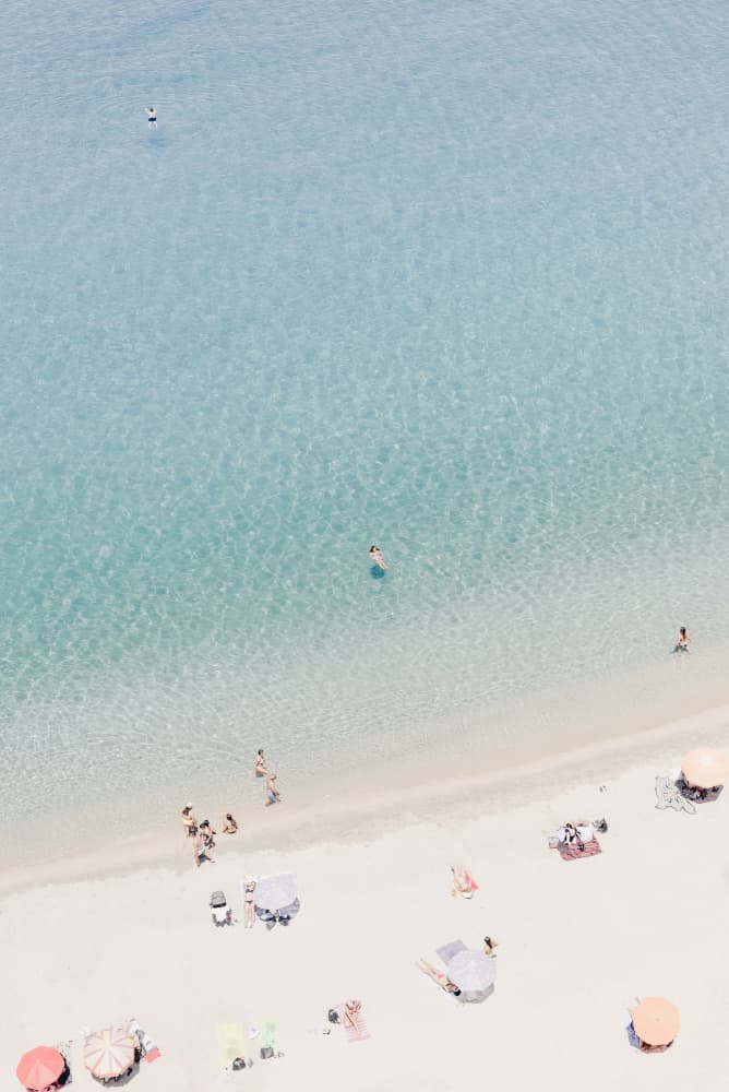 Clear Blue Beach Day by Photolovers — canvas wall art