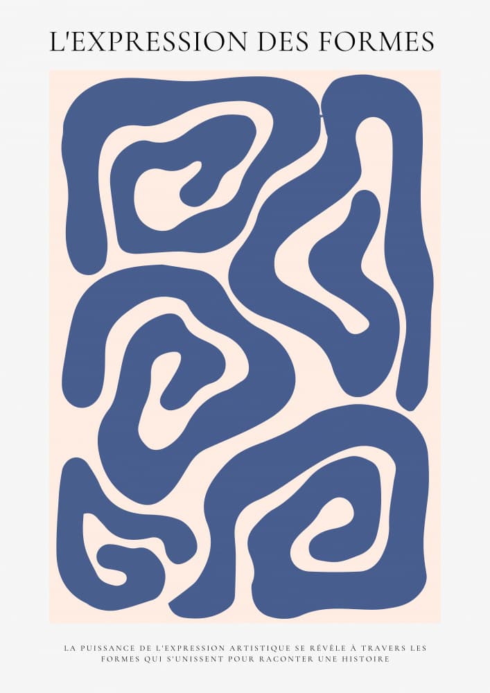 Fluid Abstract Shapes by RS LAB STUDIO — canvas wall art