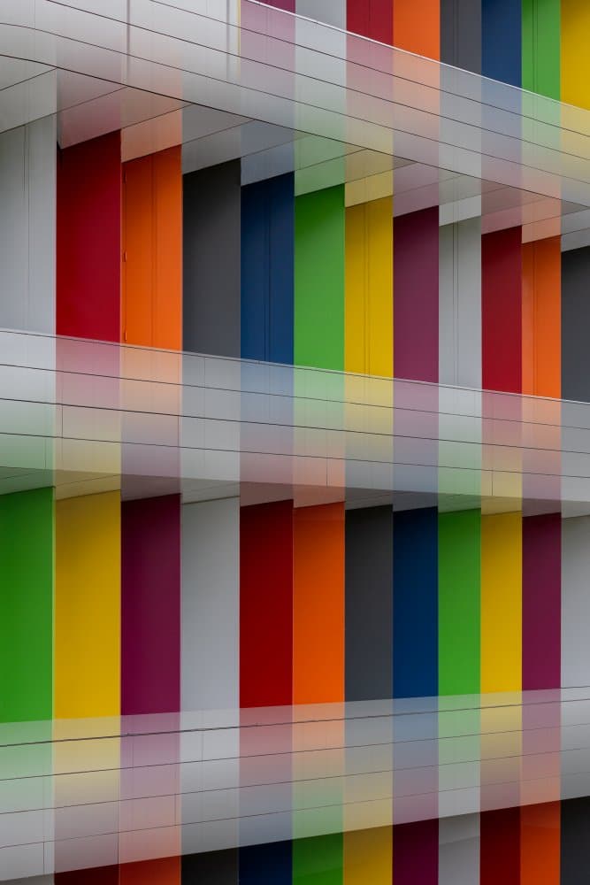 Vibrant Architectural Colors by Theo Luycx — canvas wall art