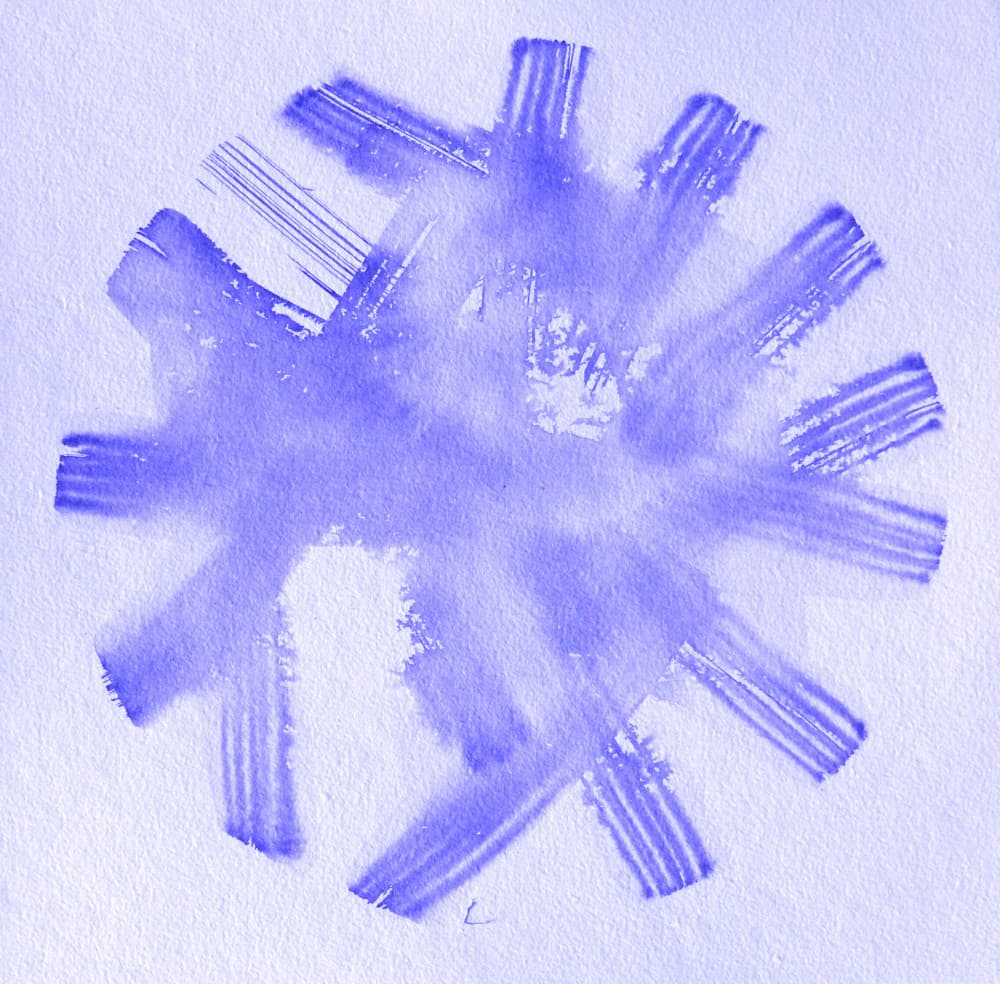 Purple Radial Burst by Santhosh ch — canvas wall art