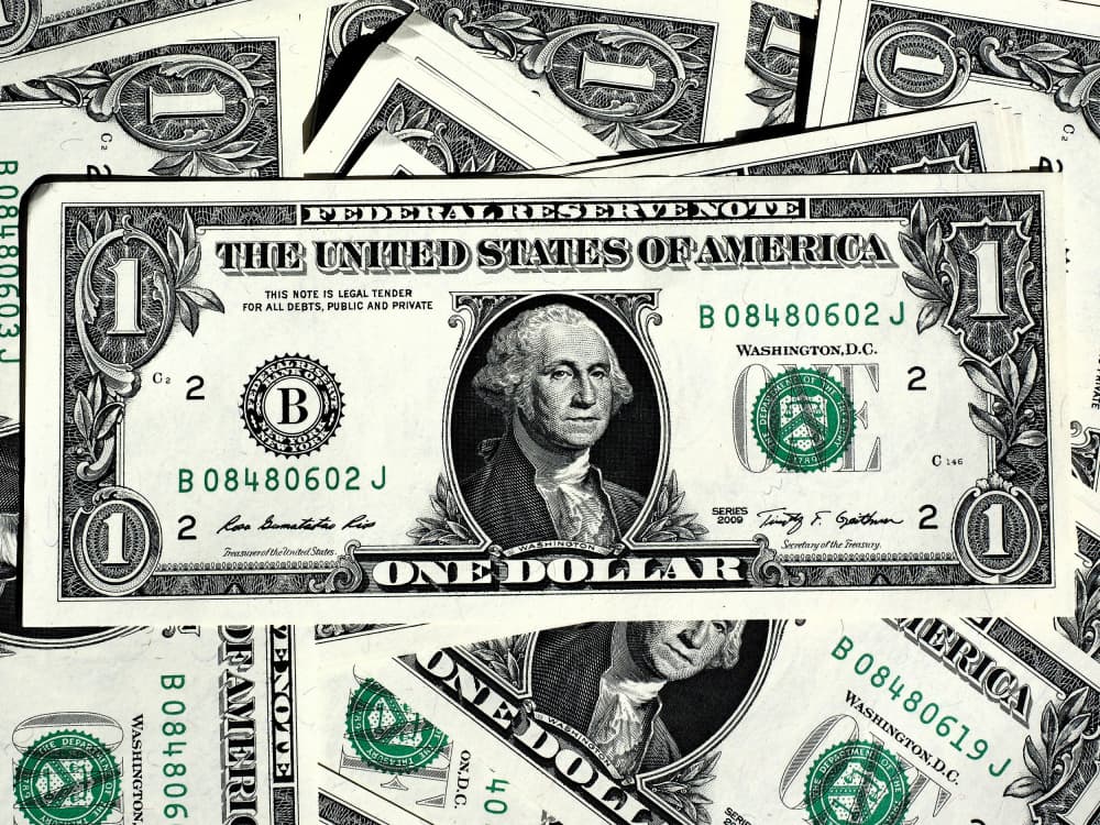 American One Dollar by Pictufy Studio IV — canvas wall art