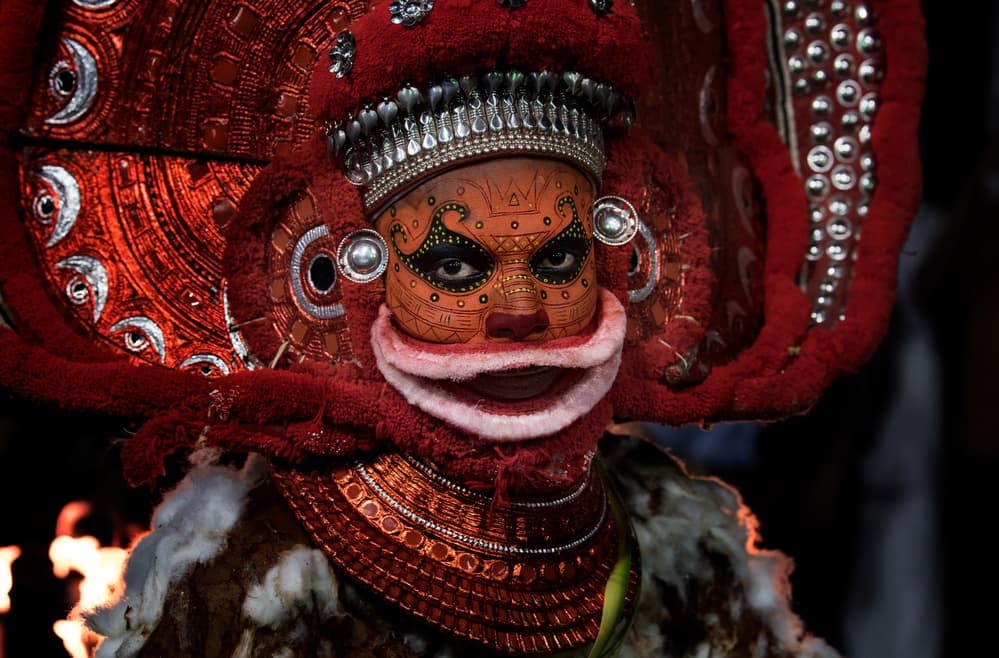 Dramatic Theyyam Performer by Joxe Inazio Kuesta Garmendia — canvas wall art