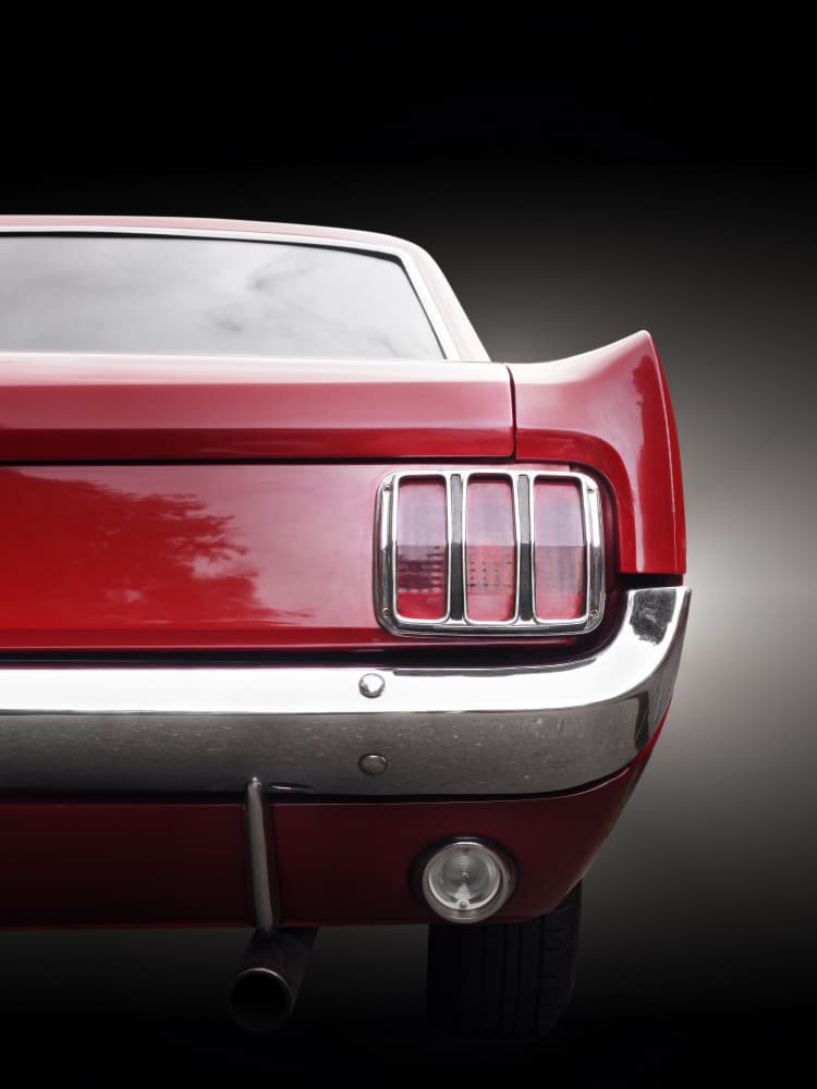 Red Classic Car Rear by Beate Gube — canvas wall art