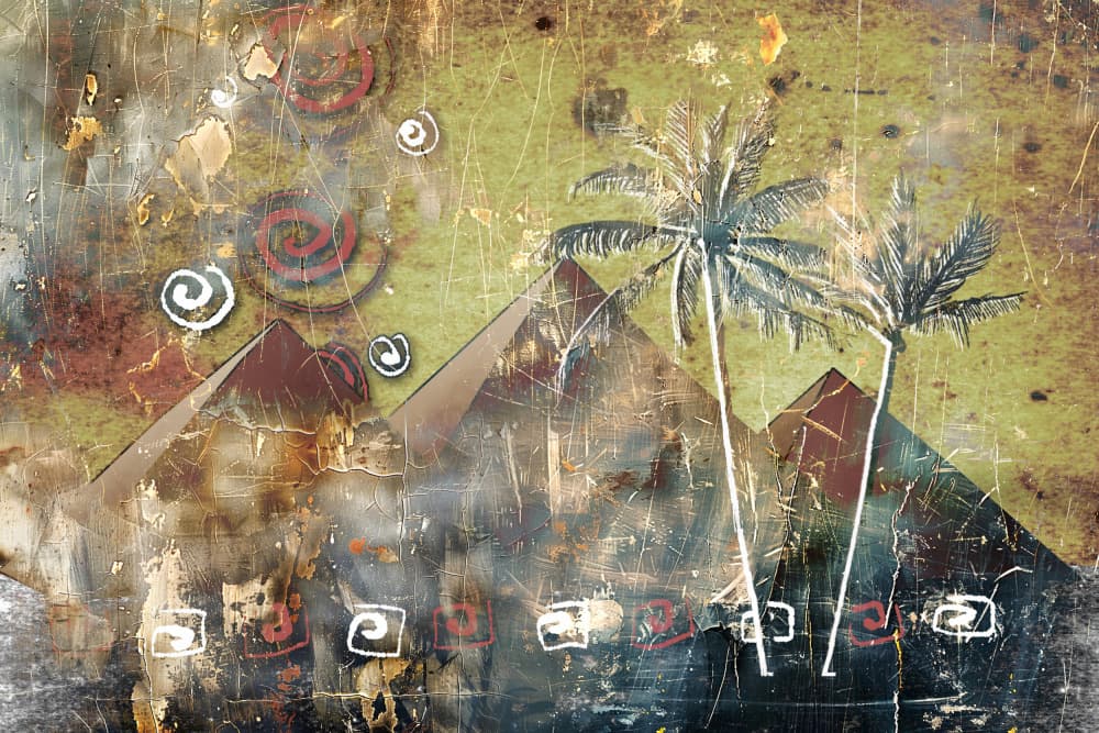 Ancient Desert Palms by Rafal Kulik — canvas wall art