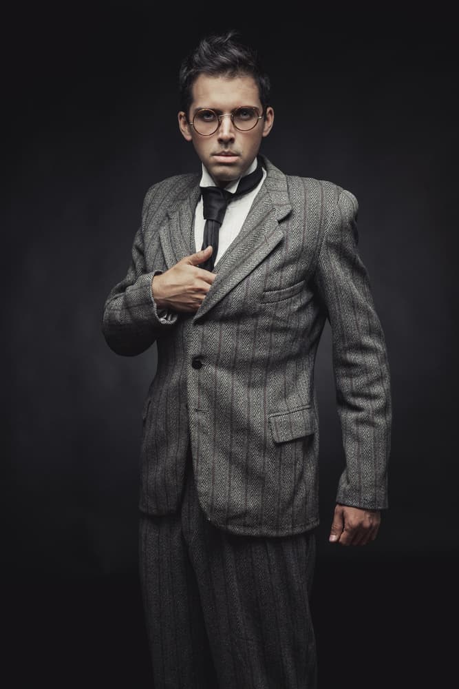 Dapper Man in Suit by Photographer — canvas wall art