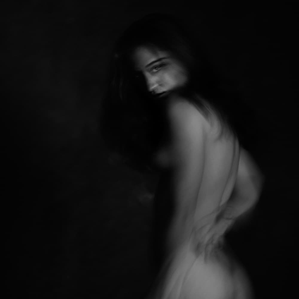 Mysterious Woman Portrait by Mel Brackstone — canvas wall art