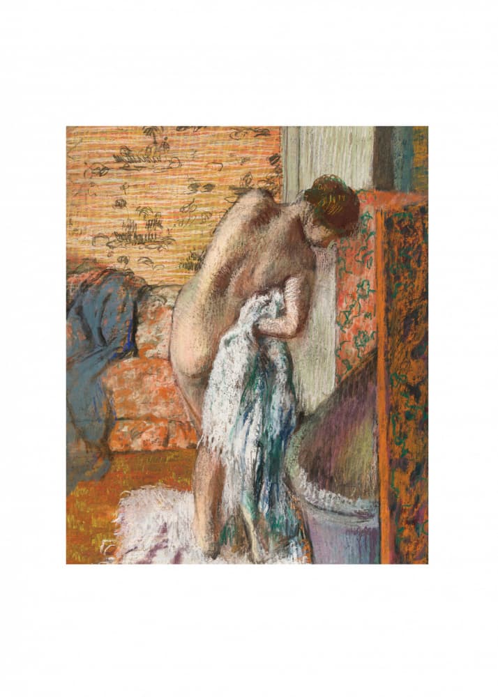 Naked Lady No.2 by Edgar Degas — canvas wall art