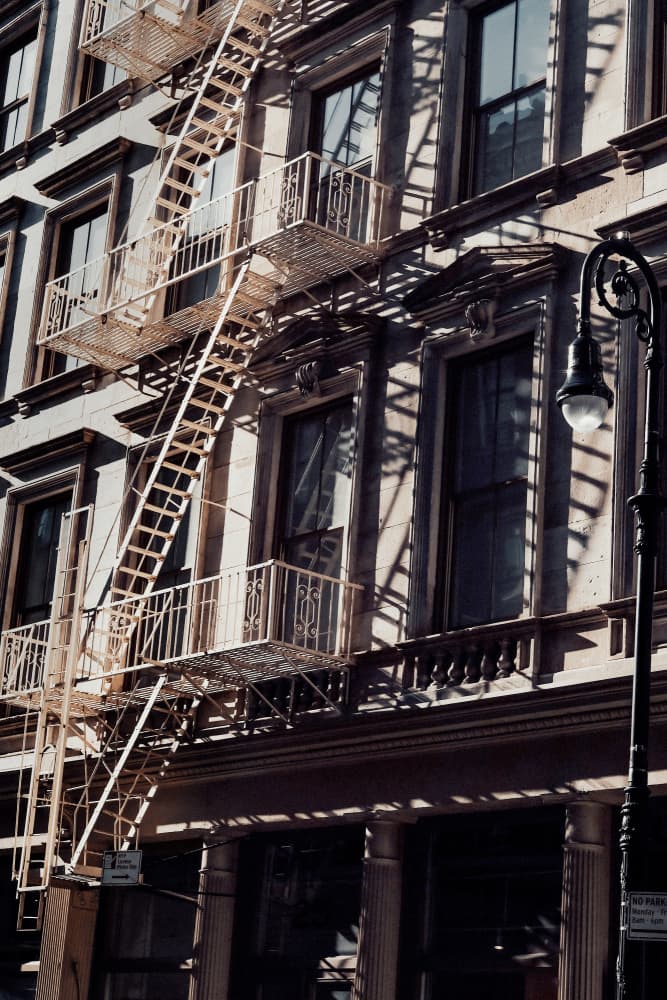 New York City Fire Escapes 03 by Rikard Martin — canvas wall art