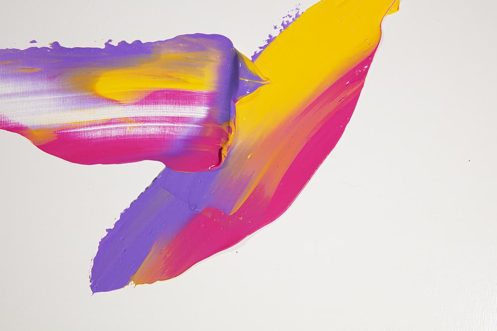 Vibrant Paint Strokes by Julia Ramiro — canvas wall art