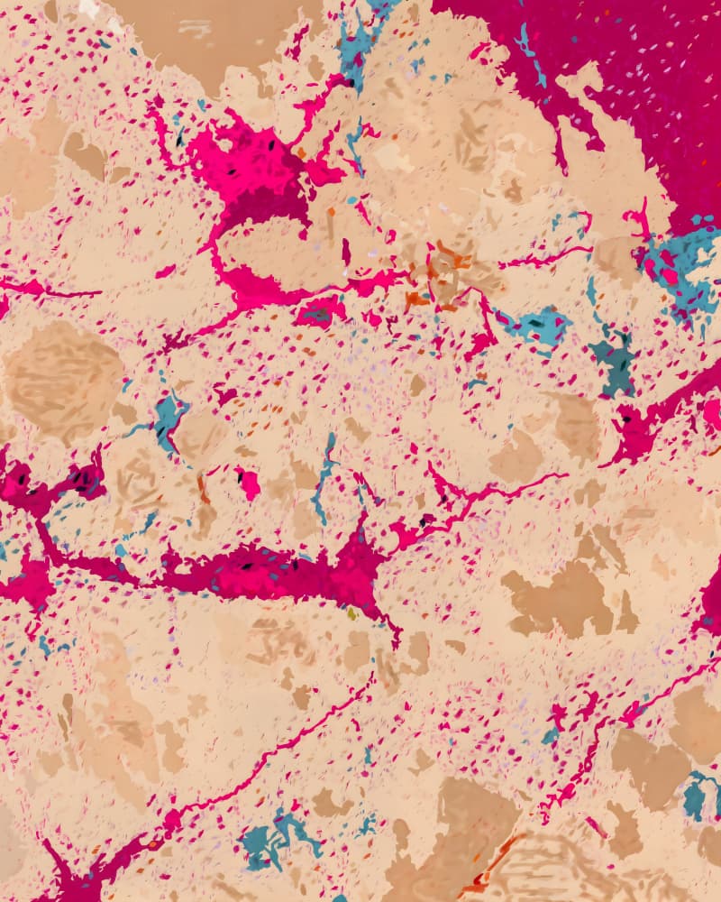 Vibrant Fractured Earth by Uma Gokhale — canvas wall art