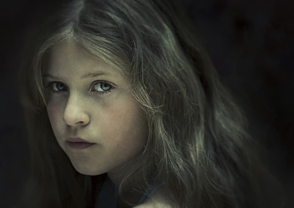 Intense Child Portrait by kenp — canvas wall art