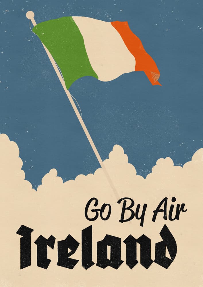 Vintage Ireland Travel by Nicholas — canvas wall art