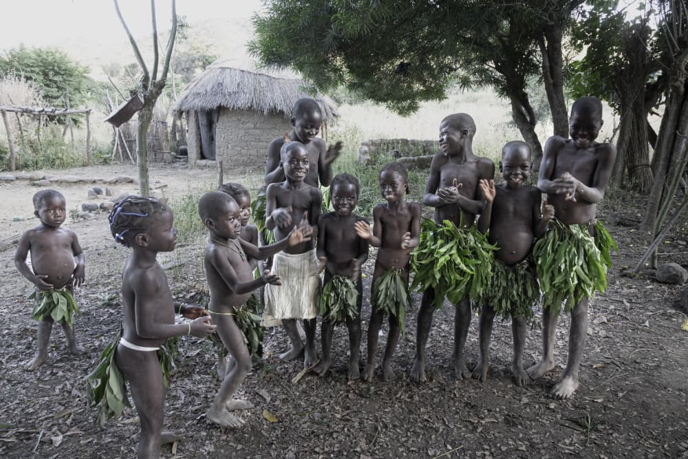 Joyful African Children by Elena Molina — canvas wall art