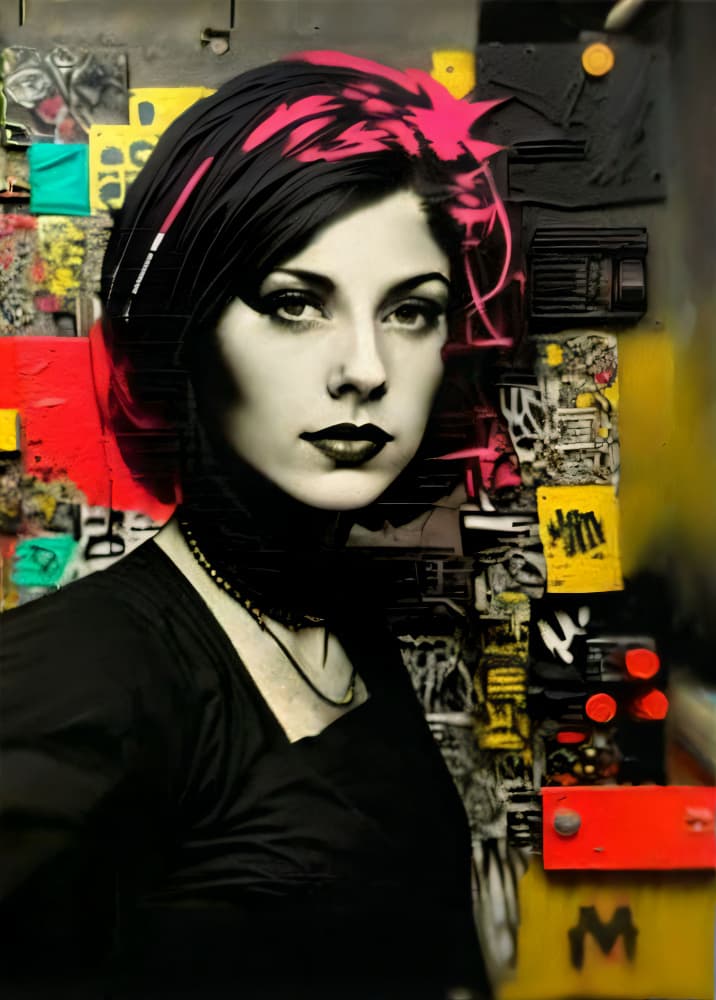 Urban Pink Rebel by Cicero Spin — canvas wall art