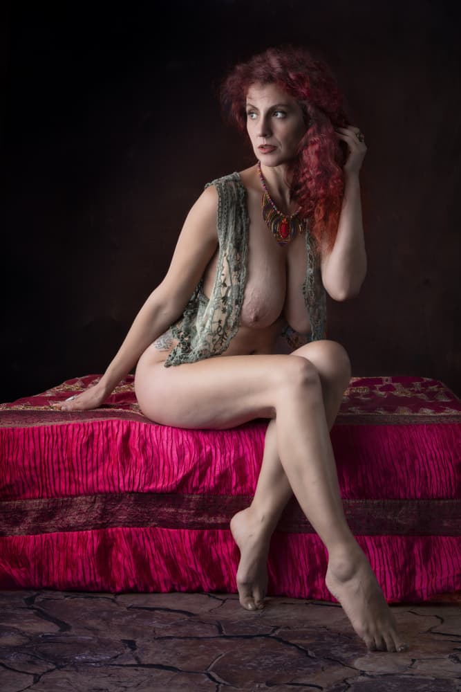 Evocative Red Haired Portrait by Jan Slotboom — canvas wall art